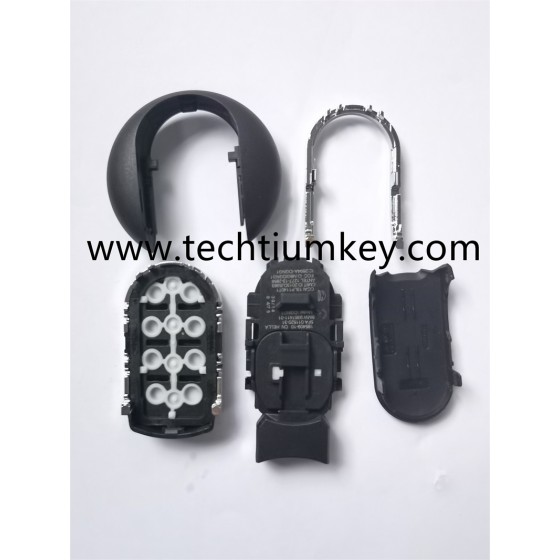 without words on back 4 button remote key shell for BMW Mini